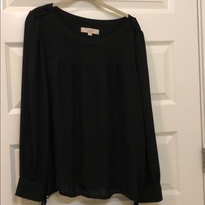Loft Black Blouse